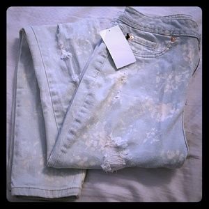 Nick Minaj High-Rise Distressed Skinny Jeans