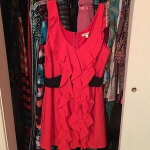 Deep Orange Party Dress