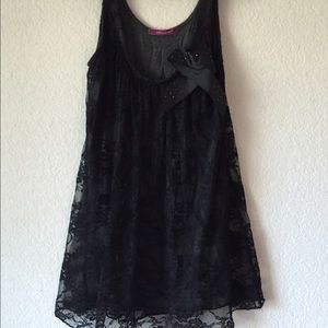 Black lace tank top