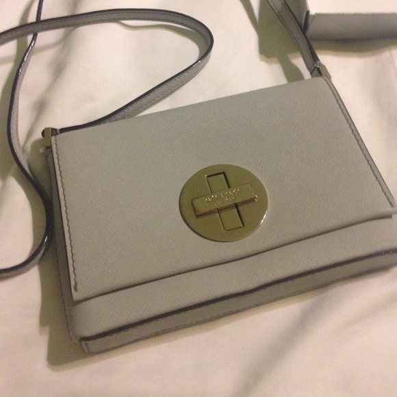 Kate spade cross body bag grey