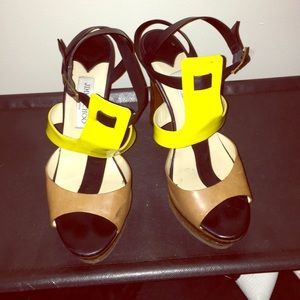 Jimmy Choo Wooden Platform Sandal