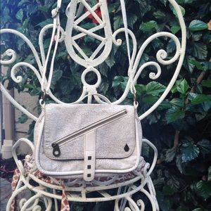 White beach cross body purse