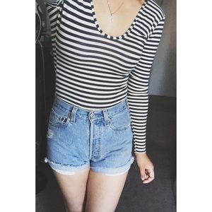 American Apparel Spandex Long Sleeve Bodysuit