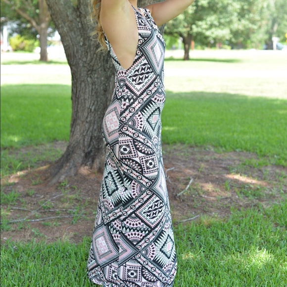 Tribal Print Maxi Dress - Picture 2 of 2