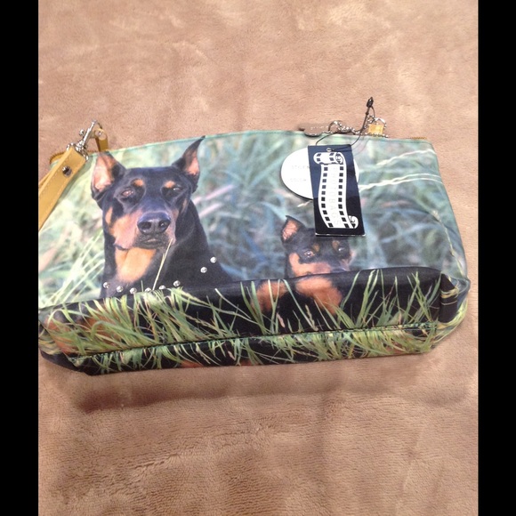 Cute Doberman Cloth Purse