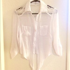 Sheer button up