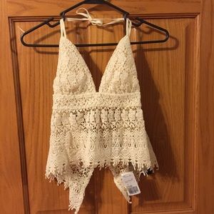 lace halter top