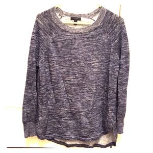 J.crew heathered linen high-low sweater