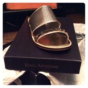 Gold Enzo Angiolini Sandals