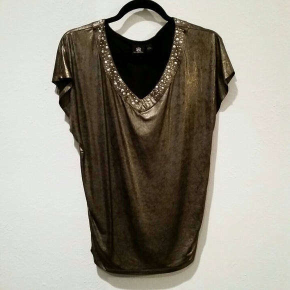 Rock & Republic Metallic Top