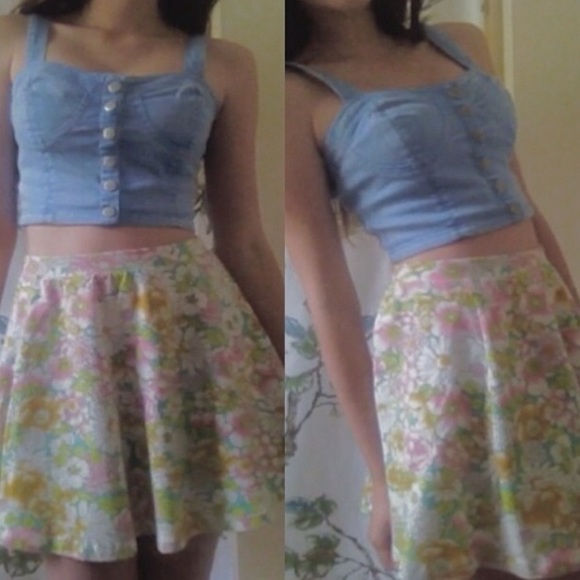 Forever 21 bustier top XS