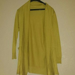 Long sleeve Mustard yellow cardigan