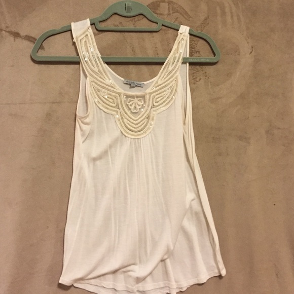 White beaded top