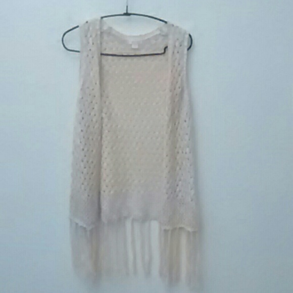 Off White Knitted Cover Wrap