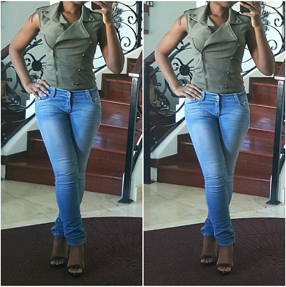 Arden B Jackets & Blazers - Closet Closing | Army Green Military Style Vest