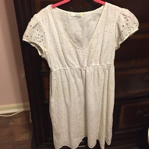 White C&C California Eyelet Summer Dress