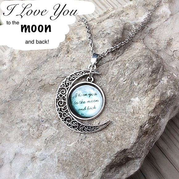 Accessories - I Love You to the Moon & Back Trendy Necklace
