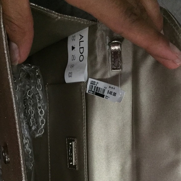 Aldo--Light Gold tone clutch - Picture 4 of 4
