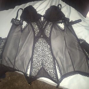 Black Lace Lingerie Corset
