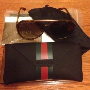 Gucci aviator /tortoise havana Handmade in Italy