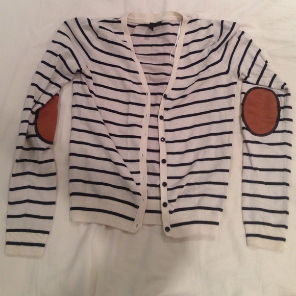 Striped Button Up Cardigan
