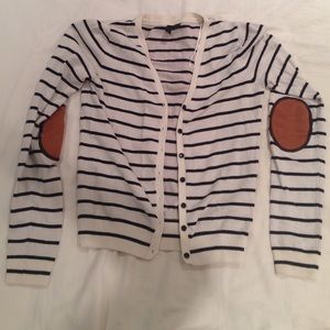 Striped Button Up Cardigan