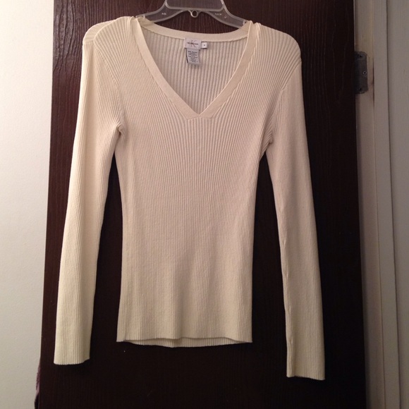 Calvin Klein ribbed long sleeve top - Picture 1 of 2