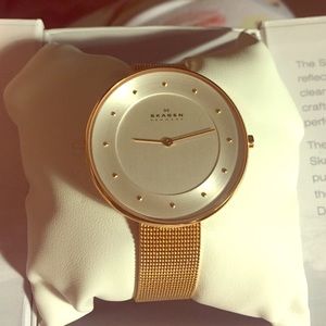 Skagen Rose Gold Large Gitte Watch