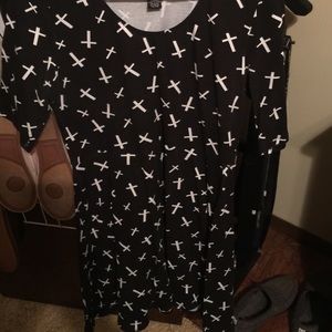 NWOT Short Dress with crosses