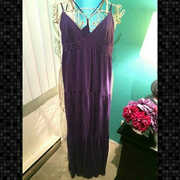 Long Purple Maxi Dress