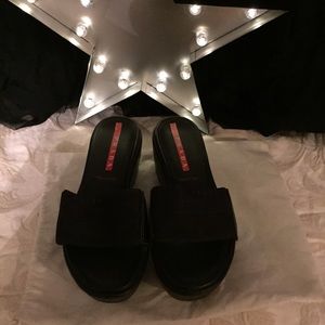 PRADA PLATFORM SLIDE SANDAL
