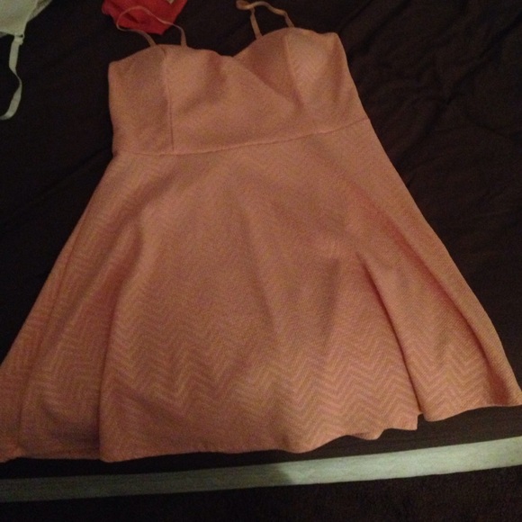 Pink skater dress