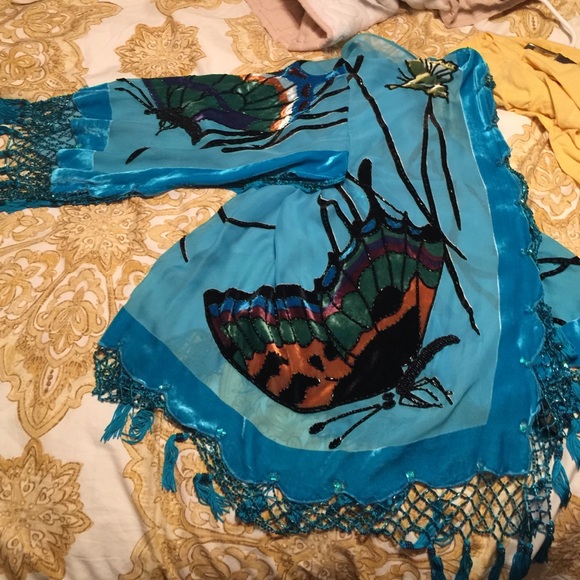 100% Silk Bottom and 100% Rayon Top Custom Kimono