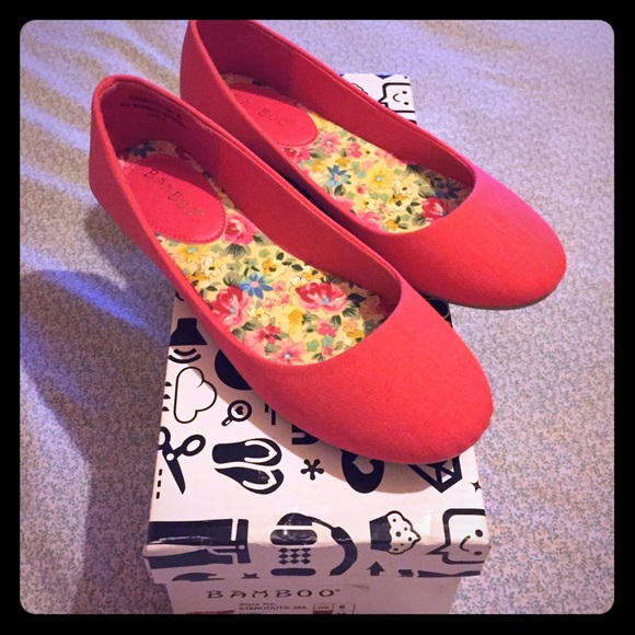 🆕 NIB! Bamboo Coral Flats Sz 6 Never worn! - Picture 1 of 4