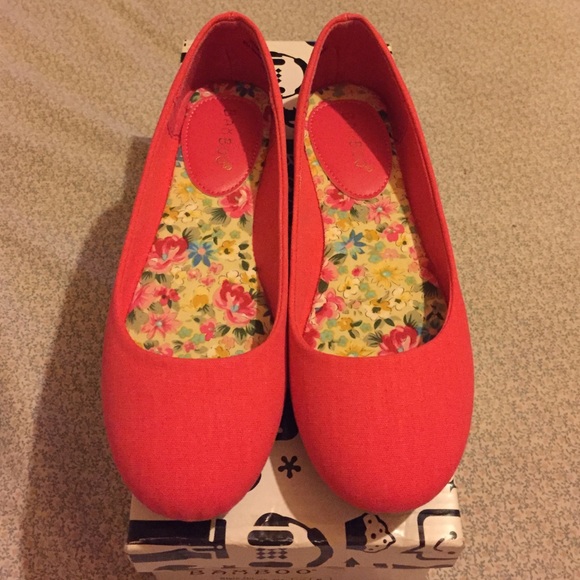 🆕 NIB! Bamboo Coral Flats Sz 6 Never worn! - Picture 2 of 4