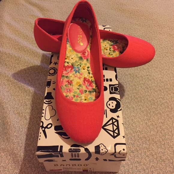 🆕 NIB! Bamboo Coral Flats Sz 6 Never worn! - Picture 4 of 4