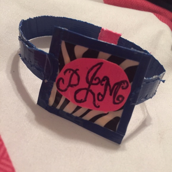 MONOGRAM Duct Tape Bracelets - Picture 1 of 3