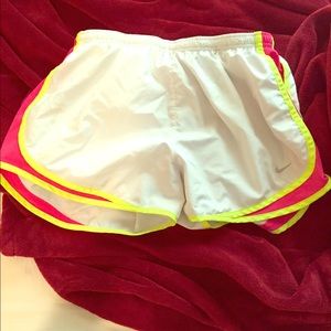 White Nike Running Shorts