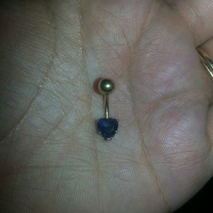 14k gold belly button ring