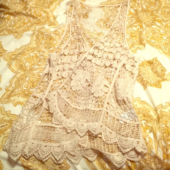 NWOT Lace Vest