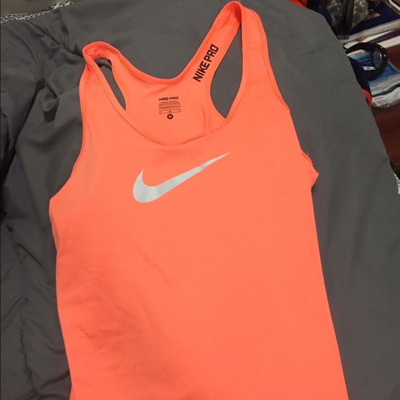 Orange Nike Dri-fit tank top size M
