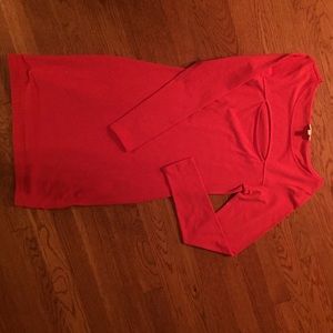 GUESS long sleeve cutout body-con dress