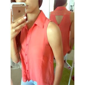 Button up tank top