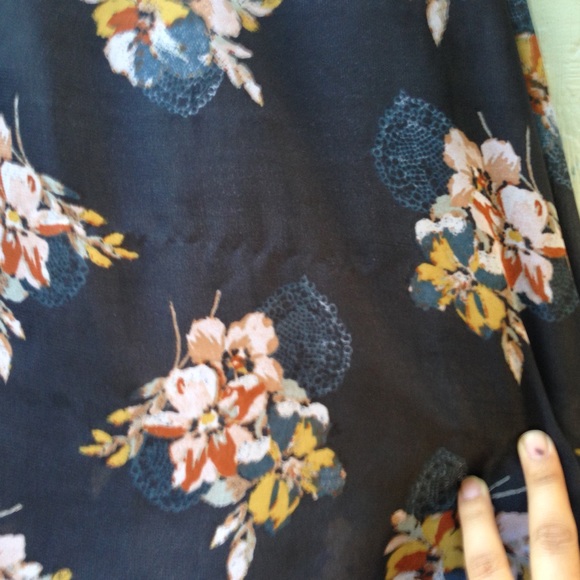 Kimchi Blue Blue Floral Tunic Dress - Picture 4 of 4