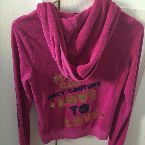 Juicy couture pink hoodie - Picture 2 of 4