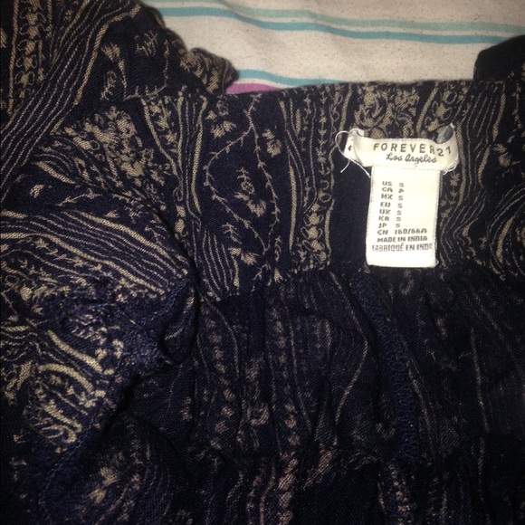 Boho style linen flare pants - Picture 3 of 3