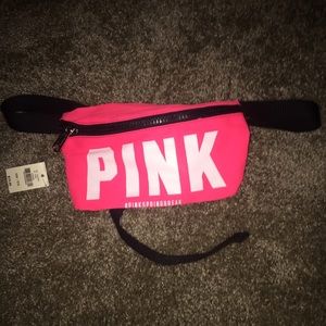Pink Fanny Pack with Sunglasses