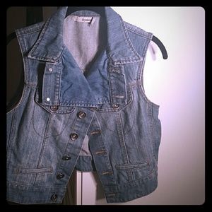 Sexy Stylebook Denim Sleeveless Jacket