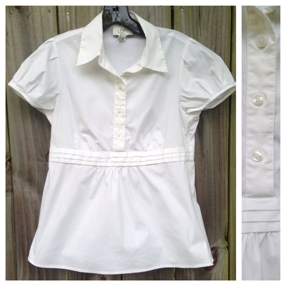 Petite Short Sleeves Popover Shirt