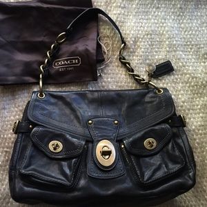 Coach Legacy Leigh Black leather handbag